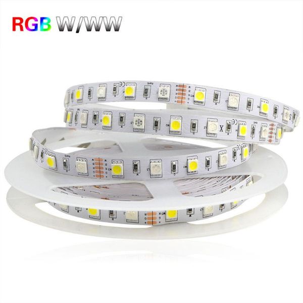

(rgb+white) rgbww (rgb +warm white) smd led strip light 60leds/m flexible tape ribbon strips