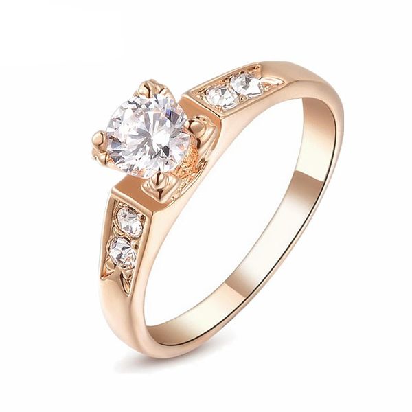 

wedding rings italina brand for women rose gold color fashion crystal zirconia square men jewelry gift ladies 11.11, Slivery;golden