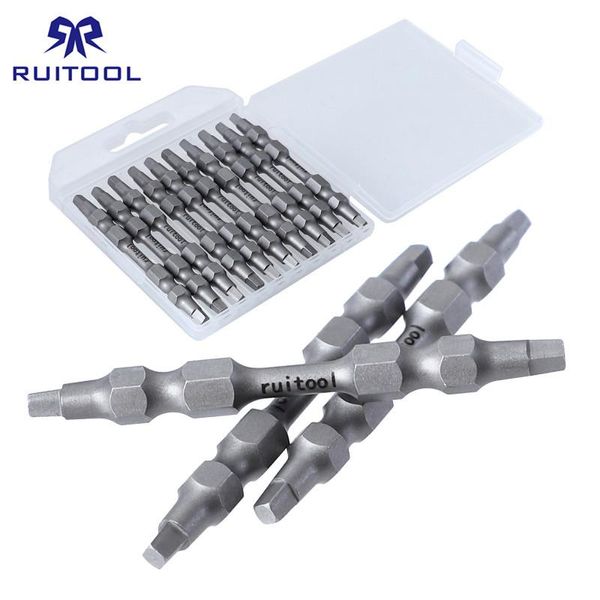 

hand tools 65mm sq2 magnetic screwdriver bit s2 steel double square head screw drill bits forÂ power tool repair accessories