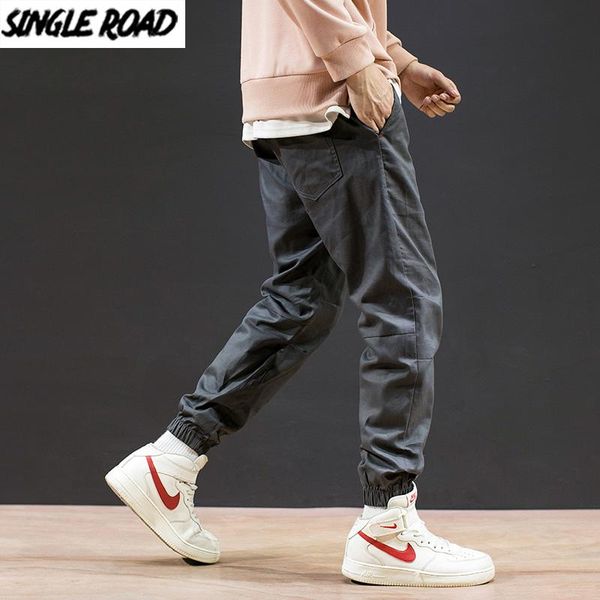 

singleroad mens sweatpants joggers men 2021 summer punk harajuku hip hop clothing japanese streetwear casual fashion pants men's, Black