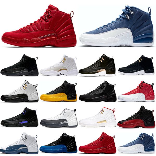 

wholesale jumpman 12s mens basketball shoes game royal taxi university gold indigo fiba dark concord alternate french blue winterized sneake