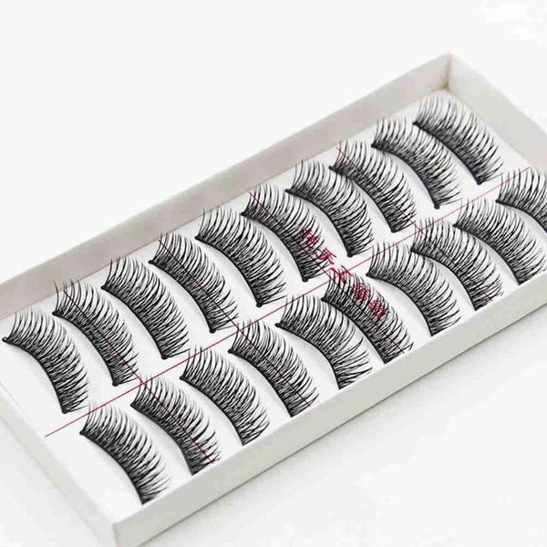 

false eyelashes outmaquillaje 10 pairs fashion handmade black soft natural thick dramatic eyelash makeup extension