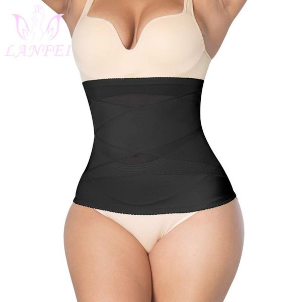 

women's shapers lanfei women tummy control belt belly compression weight loss slimming girdle waist trainer cinchers shaper corset, Black;white