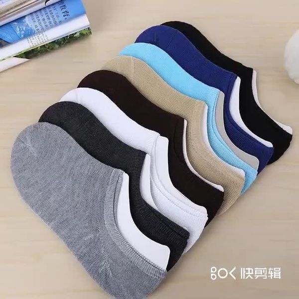 

men's socks wholesale mens cotton hosiery solid colour breathable low cut short ankle casual sports, Black