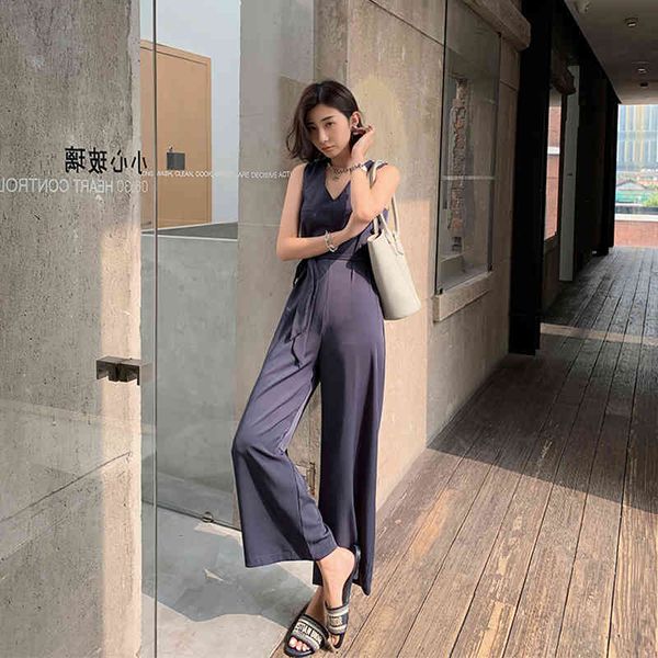 

camis elegant lady sleeves lace up overalls, streetwear clothes., White