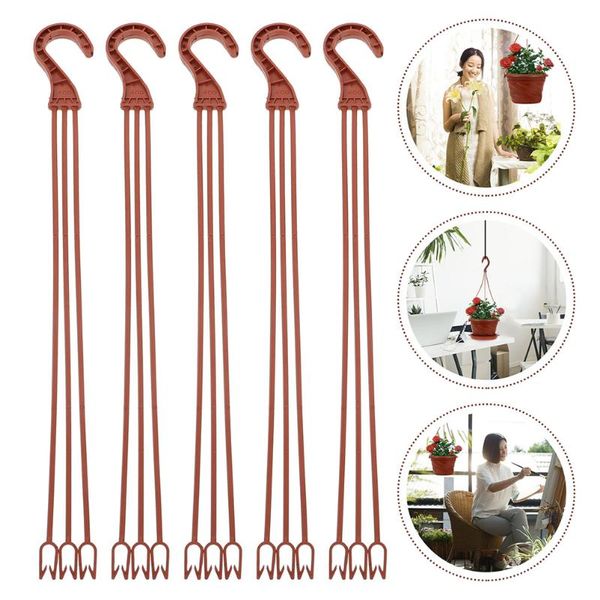 

hooks & rails 25pcs hanging flower plant holders pots for garden