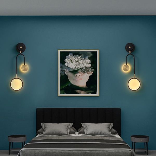 

wall lamp living room background bedroom bedside nordic light luxury creative personality