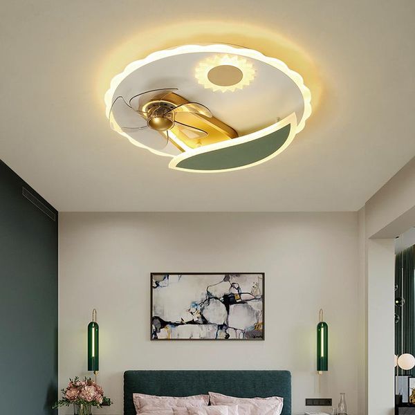 

ceiling lights american ultra thin aluminum rc dimming fan for bedroom living room lighting kitchen light fixtures home decor