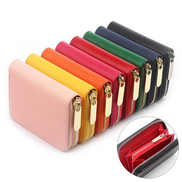 

corrugated leather short men's wallet women coin purse portafoglio uomo porte monnaie femme carteras de hombre donna wallets, Red;black