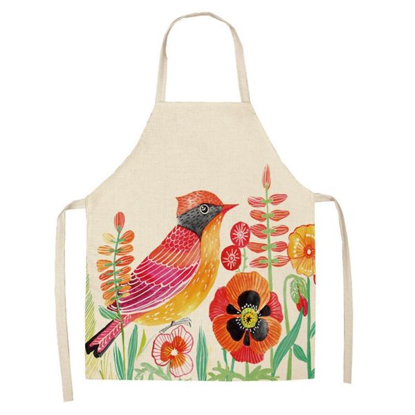 

aprons creative bird animal pattern apron for kitchen women hairdresser