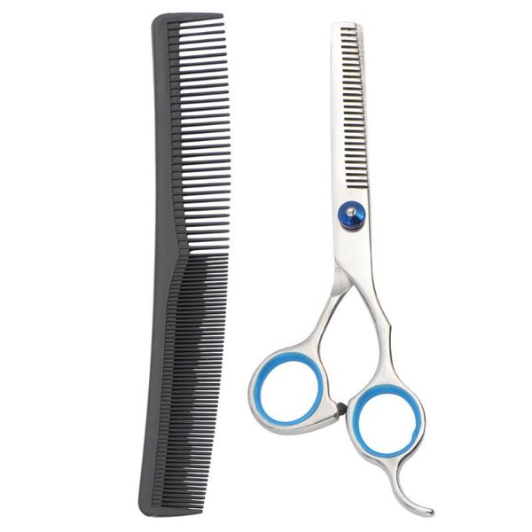 

2pcs haircutting tools professional bang teeth scissor hair combs set hairdressing supplies for home shop scissors