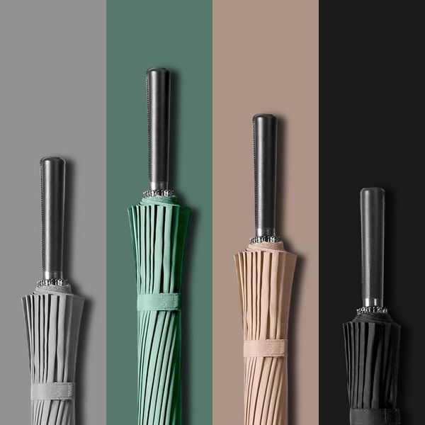 

umbrellas long handle big business umbrella 24k strong windproof glassfiber parasol outdoor activities golf
