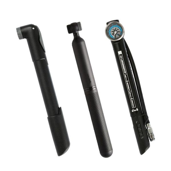 

bike pumps portable handheld bicycle pump basketball football riding us/french compatible switchable air nozzle general high pressure