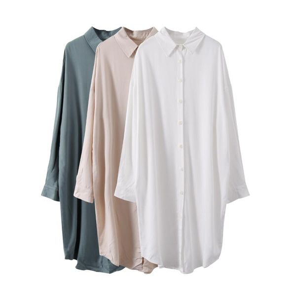 

women's blouses & shirts 2021 women spring long sleeve casual blouse turn down collar for elegant white shirt