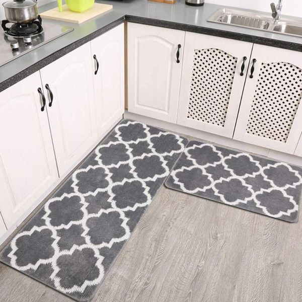 

kitchen rug, non-slip carpet, 2sets kitchen floor mats