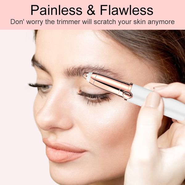 

electric eyebrow trimmer rechargeable facial hair removal epilator wet dry safe