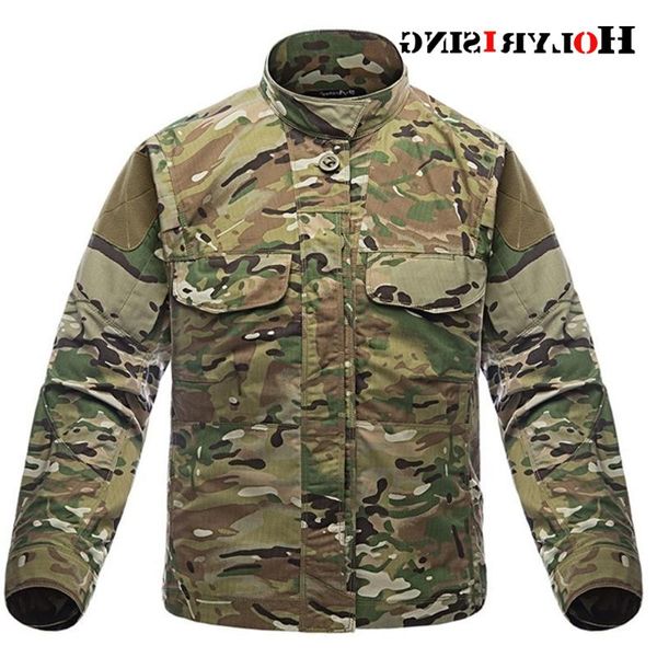 

men's jackets men camouflage est tactical jacket military soldiers multi-pockets cargo coat clothes, Black;brown