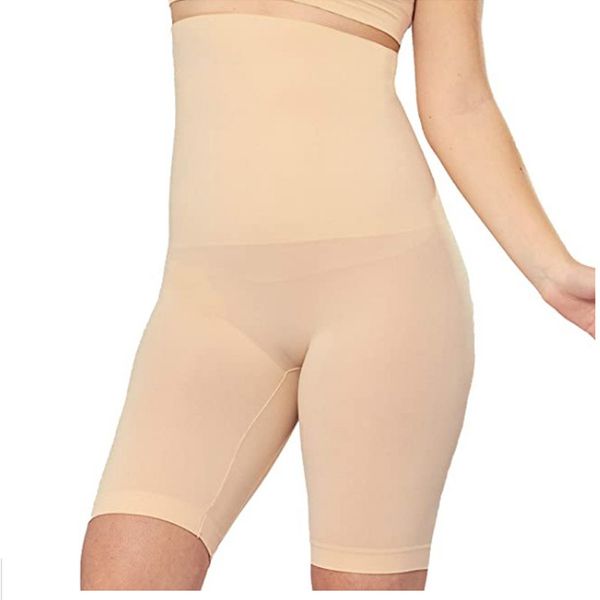 

womens high waist shaper shorts large plus size shapewear underwear trainer slimming pants panties, Black;white