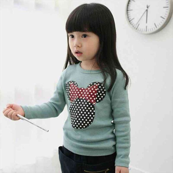 

fashion baby kid long sleeve cat shirt clothes girls blouse t, Blue