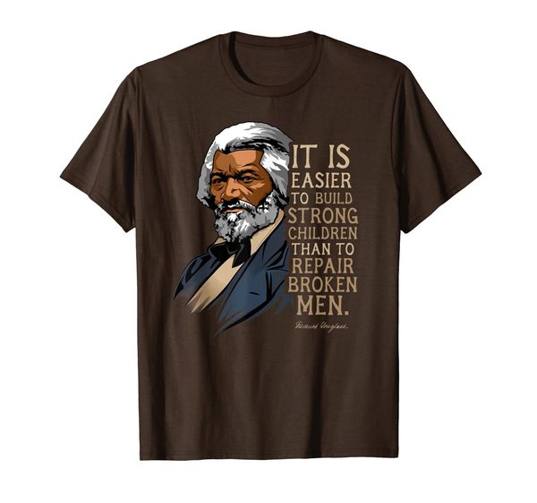 

frederick douglass quote t-shirt for black history month tee, White;black