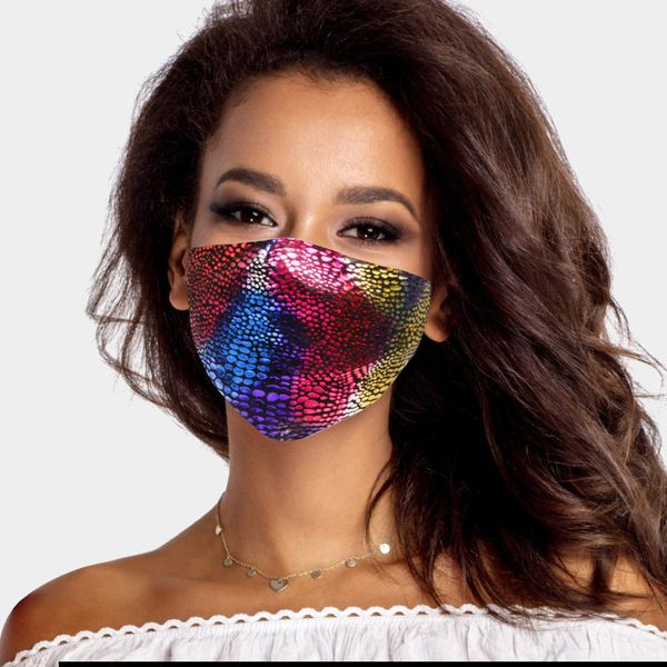 

new snake mask dust filter color star washable cloth mask