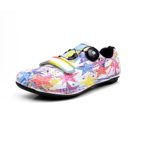 

cycling footwear self-locking road shoes men athletic mountain bicycle sneaker bike, Black