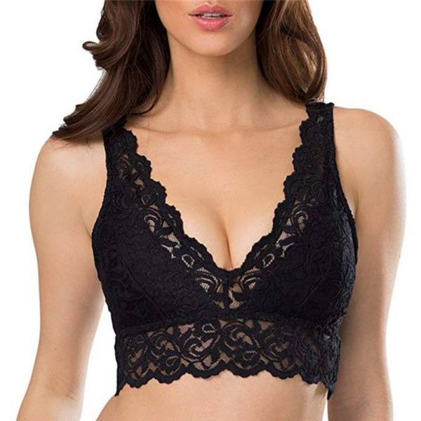 

fashion women bra lingerie bralette lace wireless underwear bras, Red;black