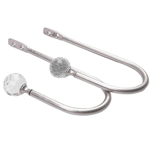 

other home decor curtain drapery holdback,tieback hooks with crystal ball, duty window treatment holdbacks for (2pcs)