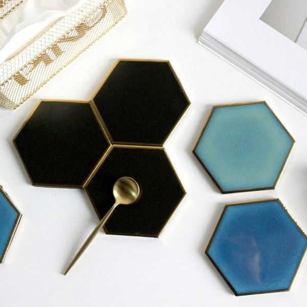 

ceramic insulation household candle mat retro decoration mats & pads