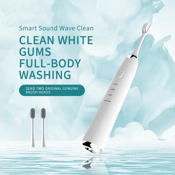 

smart electric toothbrush 5 color rechargeable with pcs brush heads for adult