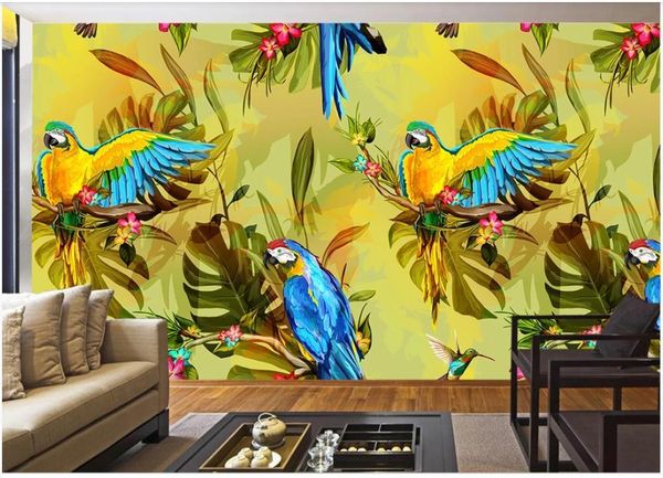 

wallpapers custom po wallpaper for walls 3 d hd beautiful southeast asian style retro hand painted flower and bird decoration painting