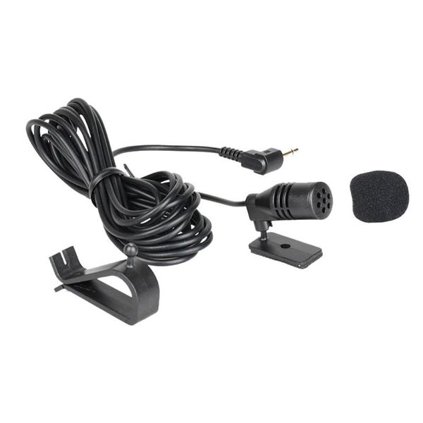 

microphones car audio microphone 3.5mm jacks plug stereo mini external wired for pc auto dvd radio 01