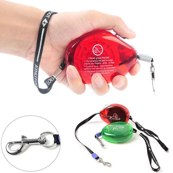 

dog collars & leashes nylon pet automatic extending retractable puppy walking leads traction rope cat flexible running belt