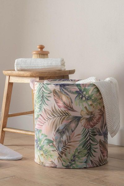 

leaf pattern laundry basket storage & organization