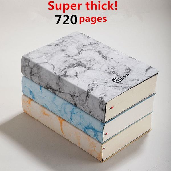 

notepads super thick720 pages ruled notebook b6/a5 daily life records for 1-2 years writing thick notebooks a5, Purple;pink