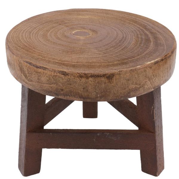 

1pc flowerpot holder wooden stool flower pot rack balcony courtyard decor other home