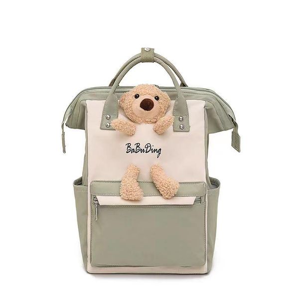 

school bags go to the high student backpack women's bag korean version large-capacity cute bear mommy