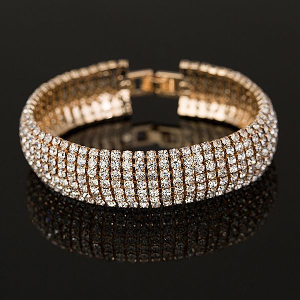 

a1229 jewelry queen diamond bracelet, Silver