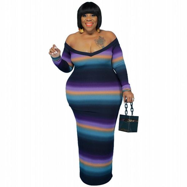 

plus size dresses xl-5xl african long maxi dress slash neck off shoulder backless evening party for women big 4xl 3xl, Black