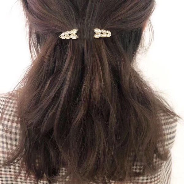 

classic fashion metal letter hair pin d hair clip one word clip for ladies collect luxury items hair ornaments vip gift, Golden;silver