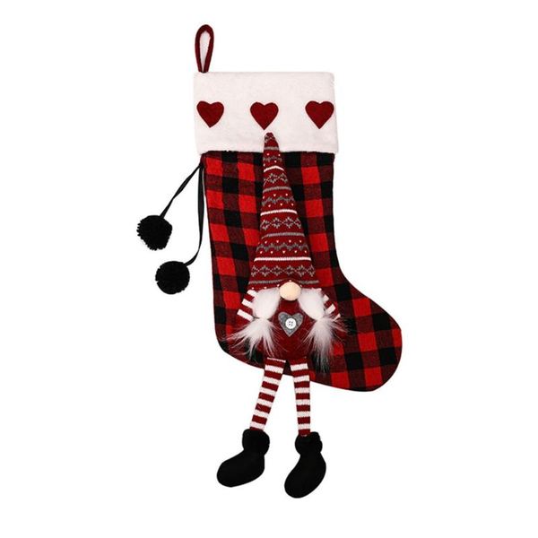 

christmas decorations home party decoration tree pendant gift bag heart shape cartoon candy socks pet creative