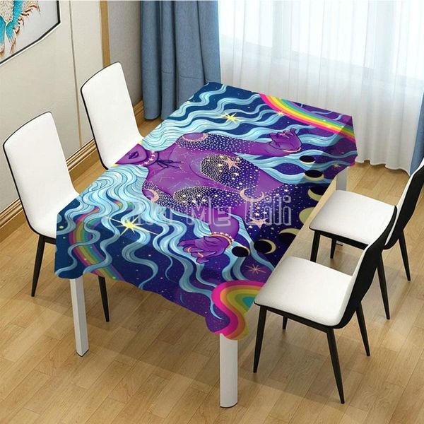 

table cloth mandala character design unique tablecloth dining decor