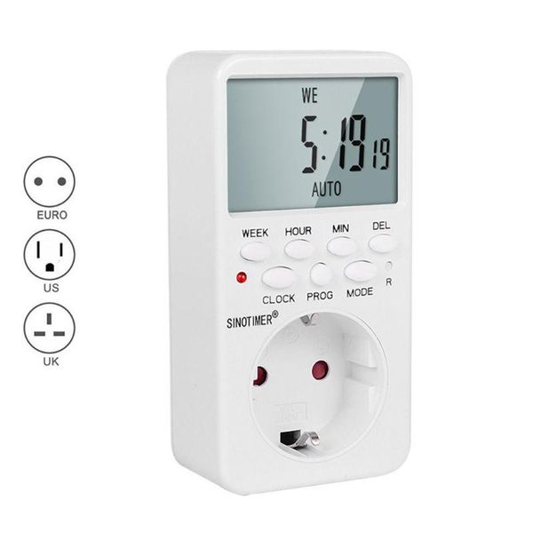 

timers electronic digital timer socket with switch control programmable eu plug