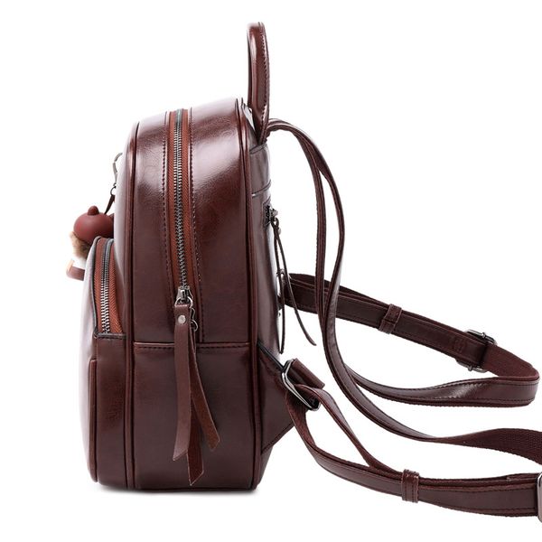 

2021 new genuine leather ladies bags fashion all-match shoshe new oil wax cowhide backpack bag