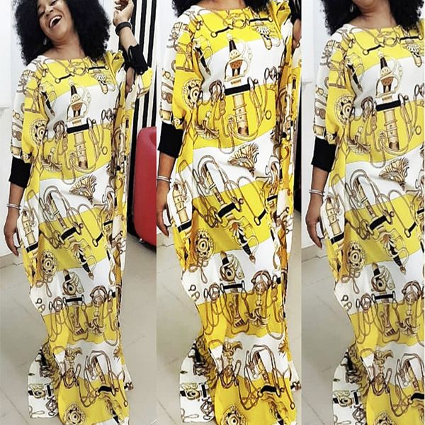 

islamic muslim dress women print aabay african traje africano mujer moroccan kaftan dashiki ropa robe vetement femme dresses, Red