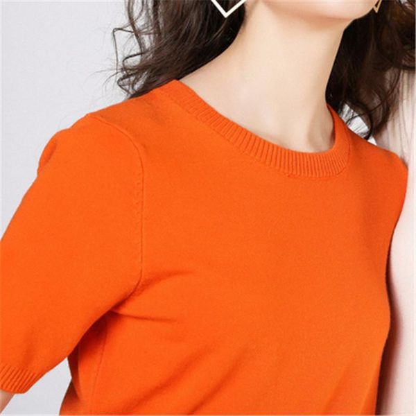 

women's sweaters arrival summer women solid short sleeve o-neck cashmere wool sweater spring autumn pullovers jumper knitted pz1582, White;black