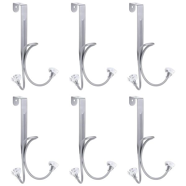 

hooks & rails over the door hook,twin hook organizer rack hangers cubicle for hanging bag backpack hat coat clothing towel