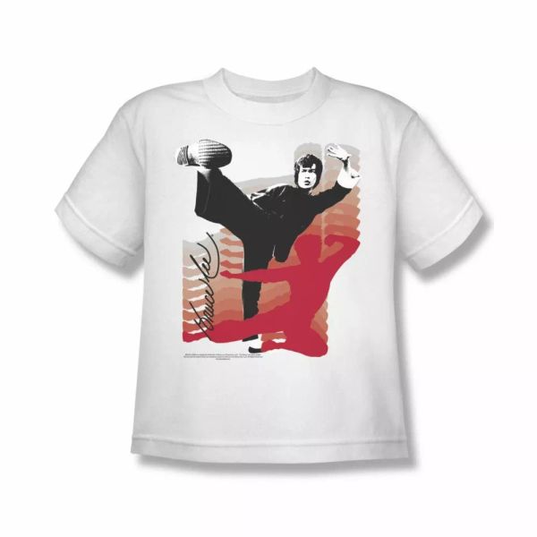 

Bruce Lee Kick It Youth Short Sleeve T-Shirt Sizes- S-XL New, White;black
