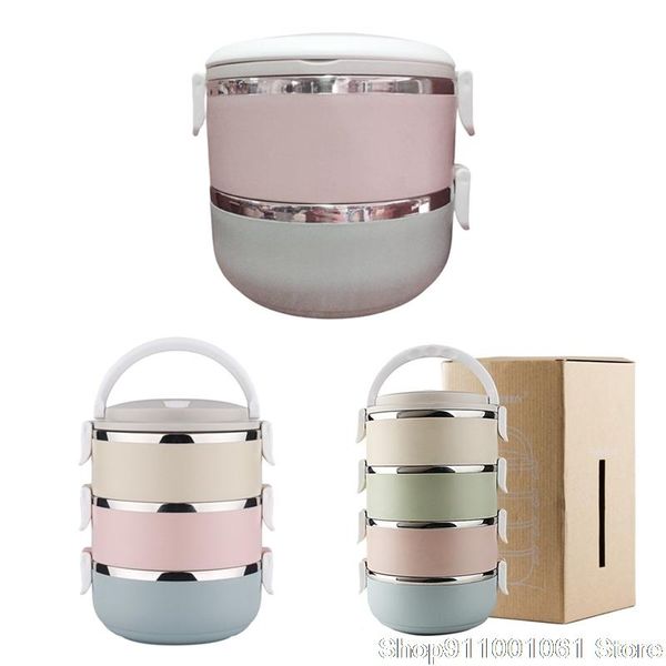 

microwave lunch box wheat straw dinnerware storage container children kids school office portable bento box lunch bag