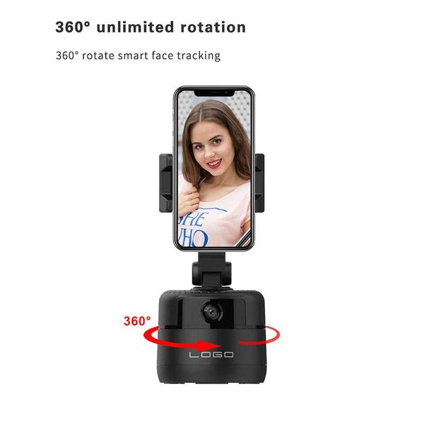 

1080p hd auto tracking camera 360 degree ai pc webcam automatic robot face recognition and rotation phone holder webcams